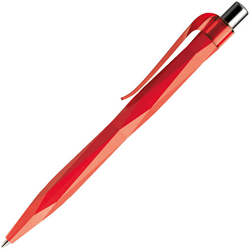 Prodir QS20 PRT Push Kugelschreiber , Prodir, rot / silber poliert, Kunststoff/Metall, 14,10cm x 1,60cm (Länge x Breite), Bild 4