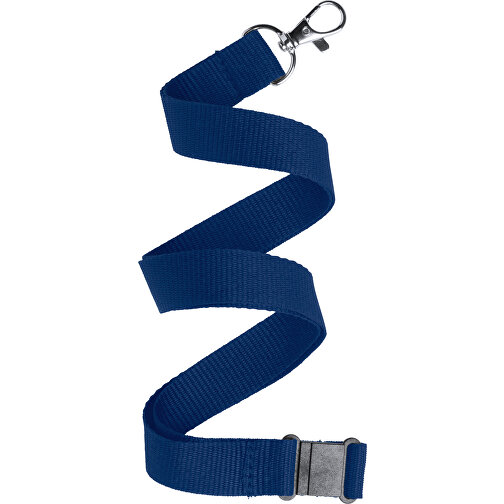 Schlüsselband KAPPIN , marineblau, Polyester, 2,00cm x 50,00cm (Länge x Breite), Bild 1