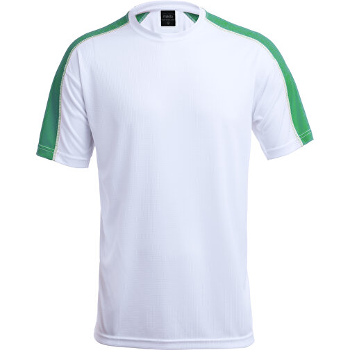 Erwachsene T-Shirt TECNIC DINAMIC COMBY , weiß/grün, 100% Polyester 135 g/ m2, XL, , Bild 1