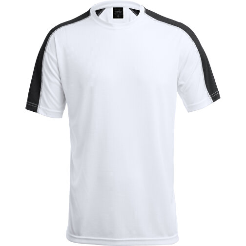 Erwachsene T-Shirt TECNIC DINAMIC COMBY , weiß/schwarz, 100% Polyester 135 g/ m2, L, , Bild 1