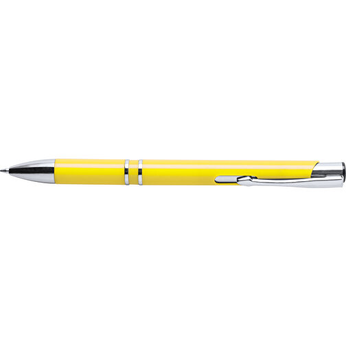 Kugelschreiber YOMIL , gelb, Kunststoff, 13,70cm (Breite), Bild 3