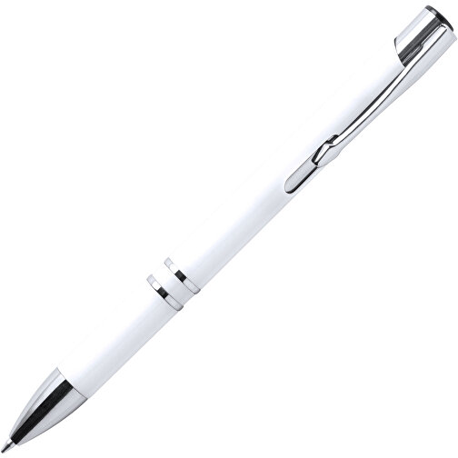 Kugelschreiber YOMIL , weiss, Kunststoff, 13,70cm (Breite), Bild 2