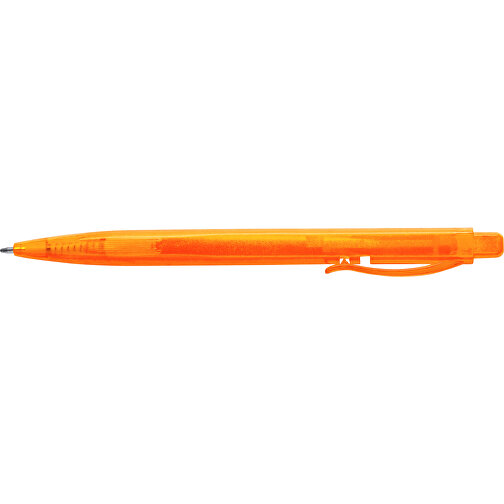 Kugelschreiber DAFNEL , orange, Kunststoff, 1,00cm x 0,80cm x 14,50cm (Länge x Höhe x Breite), Bild 3