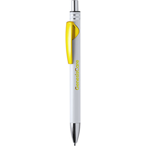 Kugelschreiber WENCEX , gelb, Aluminium, 14,10cm (Breite), Bild 1