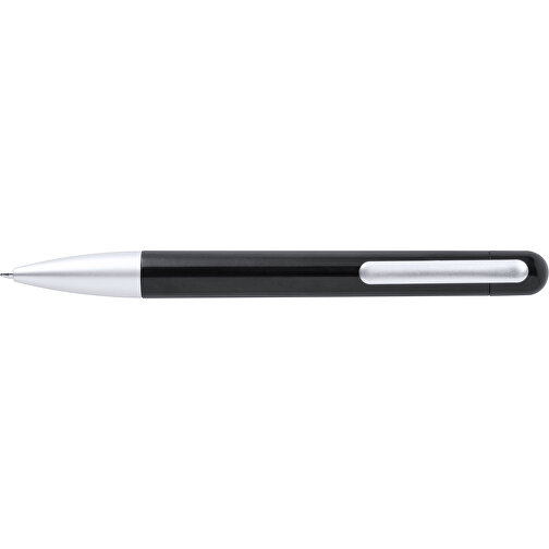 Kugelschreiber FLIXON , schwarz, Kunststoff, 1,30cm x 1,00cm x 14,50cm (Länge x Höhe x Breite), Bild 3