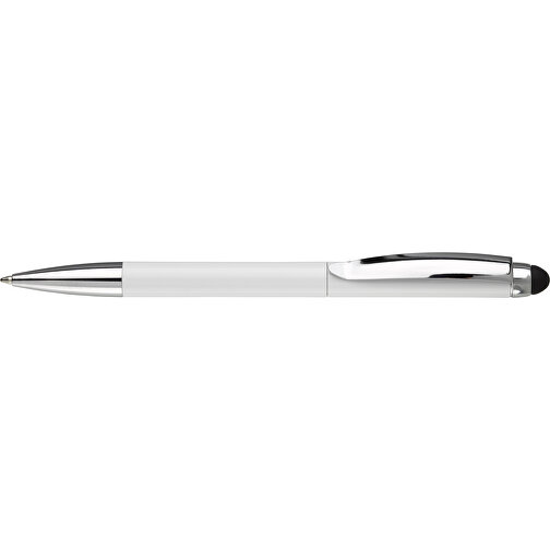 Kugelschreiber Modena Stylus , weiß, Aluminium, 14,70cm (Länge), Bild 3