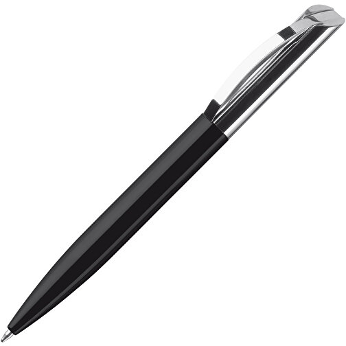 Kugelschreiber Seattle Metall , schwarz, Messing & Metall, 14,00cm (Länge), Bild 2