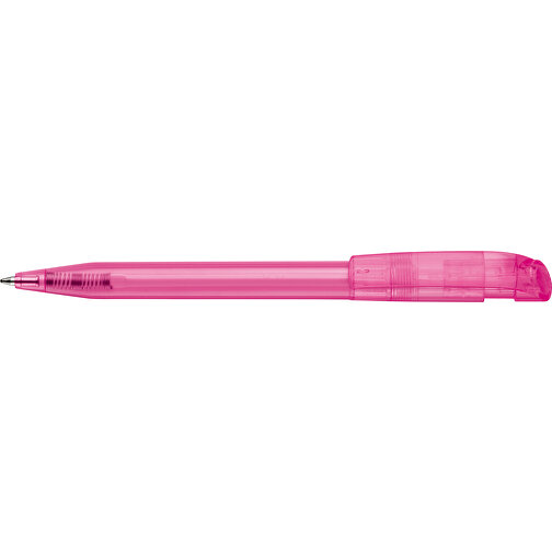 Kugelschreiber S45 Clear Transparent , transparent rosé, ABS, 13,80cm (Länge), Bild 3