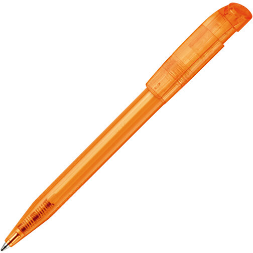 Kugelschreiber S45 Clear Transparent , transparent orange, ABS, 13,80cm (Länge), Bild 2