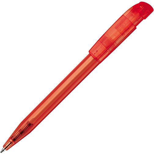 Kugelschreiber S45 Clear Transparent , transparent rot, ABS, 13,80cm (Länge), Bild 2