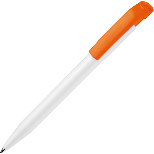 Kugelschreiber S45 Hardcolour , weiß / orange, ABS, 13,80cm (Länge), Bild 2