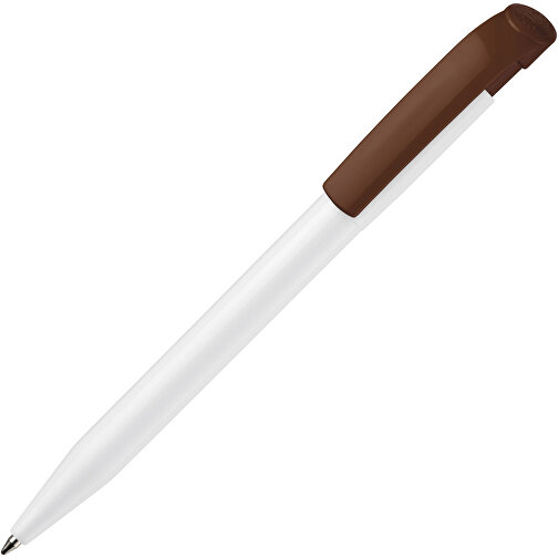 Kugelschreiber S45 Hardcolour , weiß / weinrot, ABS, 13,80cm (Länge), Bild 2