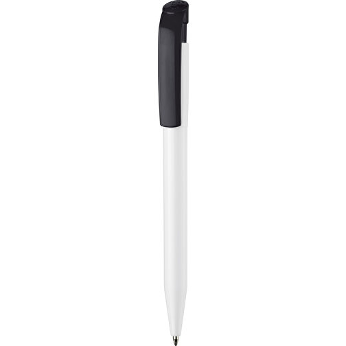 Kugelschreiber S45 Hardcolour , weiss / schwarz, ABS, 13,80cm (Länge), Bild 1