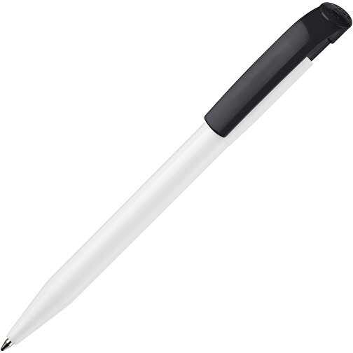 Kugelschreiber S45 Hardcolour , weiss / schwarz, ABS, 13,80cm (Länge), Bild 2