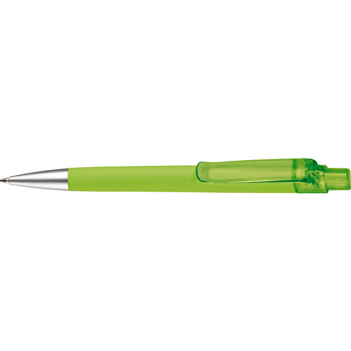 Kugelschreiber Triago Gummiert , hellgrün, ABS, 14,50cm (Länge), Bild 3