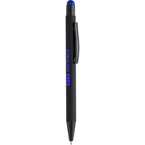 Kugelschreiber Pointer YARET , blau, Aluminium, 14,20cm (Breite), Bild 1