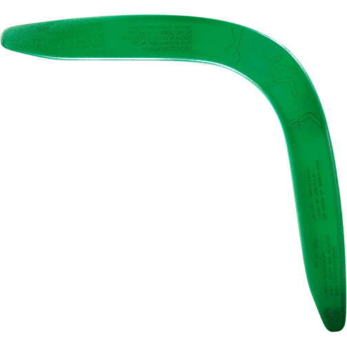 Bumerang 'Mini' , trend-grün PS, Kunststoff, 32,00cm x 0,40cm x 3,40cm (Länge x Höhe x Breite), Bild 1