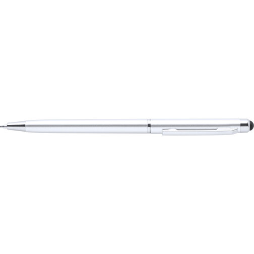 Kugelschreiber Pointer ALFIL , silber, Kunststoff, 13,20cm (Breite), Bild 3