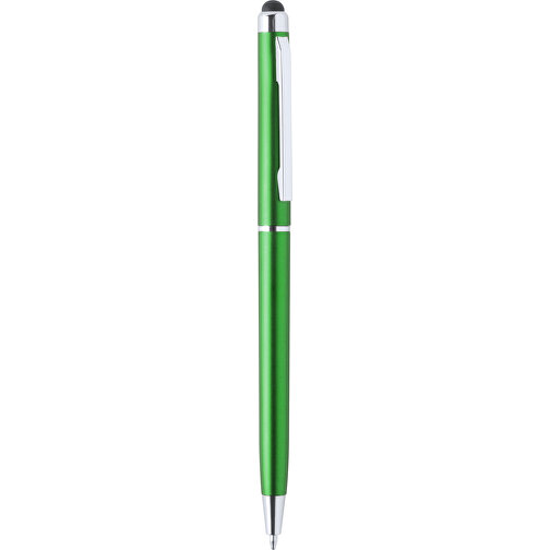 Kugelschreiber Pointer ALFIL , grün, Kunststoff, 13,20cm (Breite), Bild 1