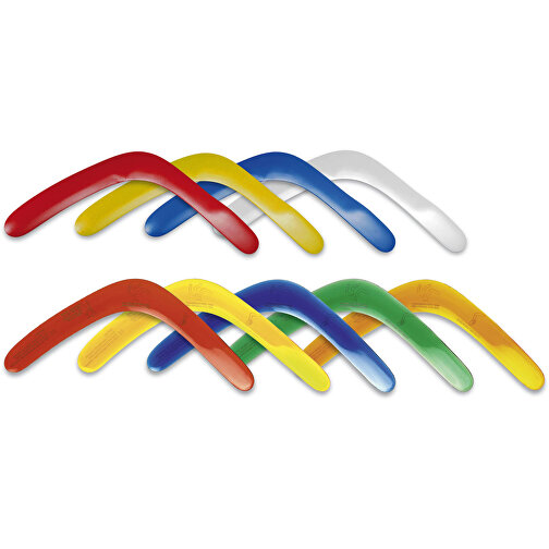 Bumerang 'Mini' , trend-rot PS, Kunststoff, 32,00cm x 0,40cm x 3,40cm (Länge x Höhe x Breite), Bild 2