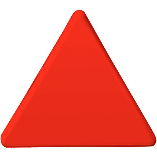 Magnet 'Dreieck' , standard-rot, Kunststoff, 5,30cm x 0,70cm x 5,30cm (Länge x Höhe x Breite), Bild 1