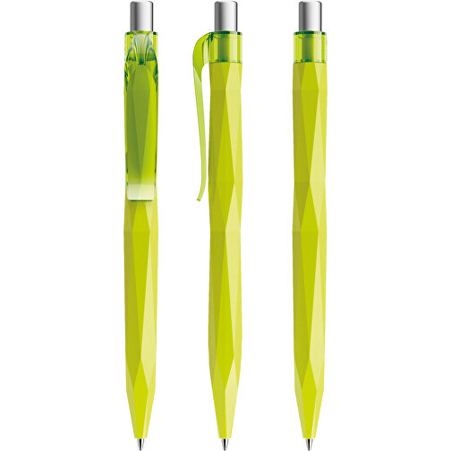 Prodir QS20 PMT Push Kugelschreiber , Prodir, gelbgrün / silber satiniert, Kunststoff/Metall, 14,10cm x 1,60cm (Länge x Breite), Bild 6