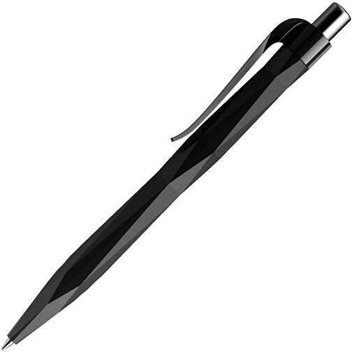 Prodir QS20 PMP Push Kugelschreiber , Prodir, schwarz / silber poliert, Kunststoff/Metall, 14,10cm x 1,60cm (Länge x Breite), Bild 4