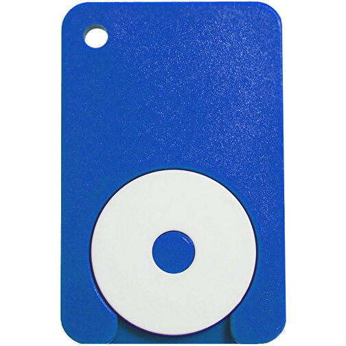 Chip-Schlüsselanhänger 'Fix' , standard-blau PP, Kunststoff, 4,90cm x 0,40cm x 3,20cm (Länge x Höhe x Breite), Bild 1
