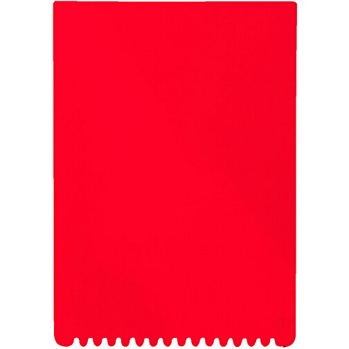 Eiskratzer 'Rechteck' , standard-rot, Kunststoff, 14,70cm x 0,30cm x 10,30cm (Länge x Höhe x Breite), Bild 1
