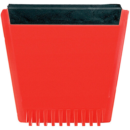 Eiskratzer 'Logo' , standard-rot, Kunststoff, 11,40cm x 0,30cm x 12,00cm (Länge x Höhe x Breite), Bild 1
