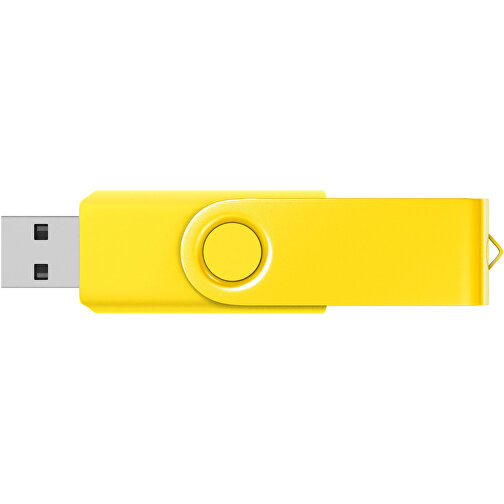 USB-Stick Swing Color 32GB , Promo Effects MB , gelb MB , 32 GB , Kunststoff/ Aluminium MB , 3 - 10 MB/s MB , 5,70cm x 1,00cm x 1,90cm (Länge x Höhe x Breite), Bild 3