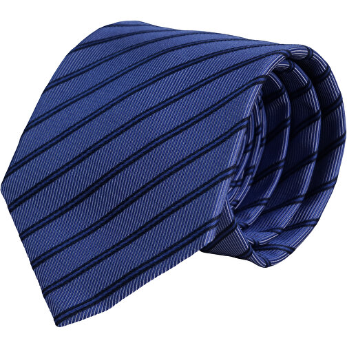 Krawatte, Reine Seide, Jacquardgewebt , blau, Reine Seide, 148,00cm x 7,50cm (Länge x Breite), Bild 1