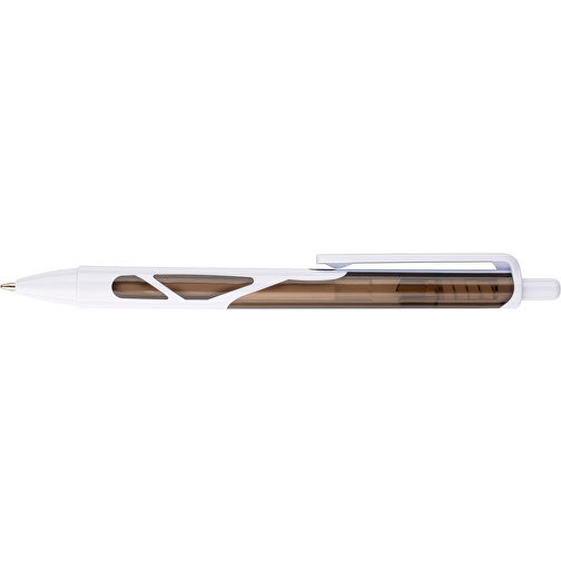 Kugelschreiber Favour Weiß , Promo Effects, weiß / grau, Kunststoff, 14,20cm (Länge), Bild 6