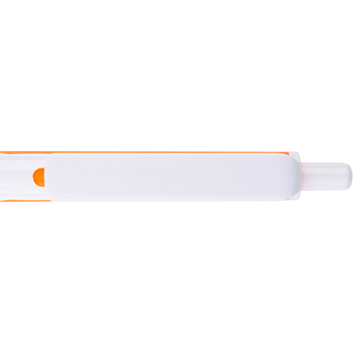 Kugelschreiber Favour Weiß , Promo Effects, weiß / orange, Kunststoff, 14,20cm (Länge), Bild 10