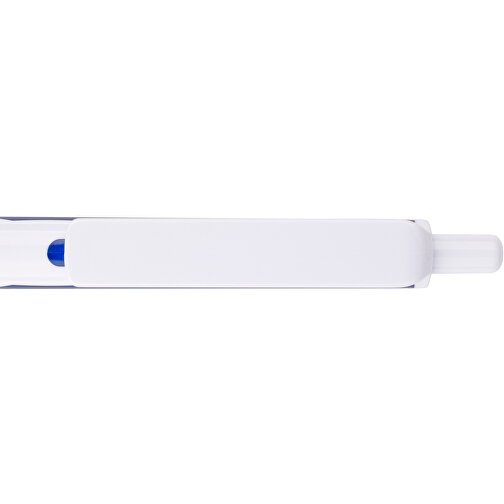 Kugelschreiber Favour Weiß , Promo Effects, weiß / dunkelblau, Kunststoff, 14,20cm (Länge), Bild 10