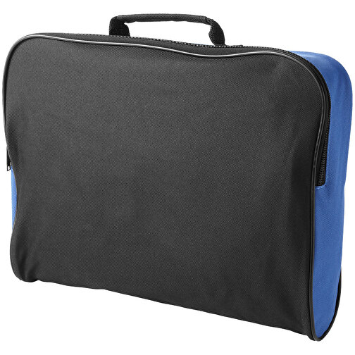 Florida Konferenztasche 7L , schwarz / royalblau, 600D Polyester, 39,50cm x 27,00cm x 7,50cm (Länge x Höhe x Breite), Bild 1