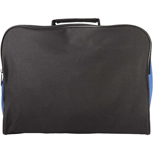 Florida Konferenztasche 7L , schwarz / royalblau, 600D Polyester, 39,50cm x 27,00cm x 7,50cm (Länge x Höhe x Breite), Bild 4