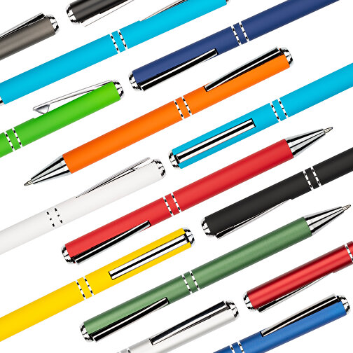 Kugelschreiber Lagos Matt , Promo Effects, dunkelblau, Aluminium, 14,60cm x 1,10cm (Länge x Breite), Bild 10