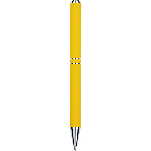 Kugelschreiber Lagos Matt , Promo Effects, gelb, Aluminium, 14,60cm x 1,10cm (Länge x Breite), Bild 4
