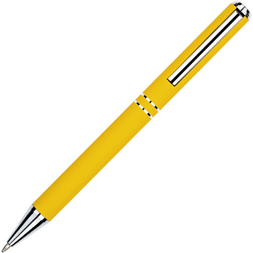Kugelschreiber Lagos Matt , Promo Effects, gelb, Aluminium, 14,60cm x 1,10cm (Länge x Breite), Bild 5