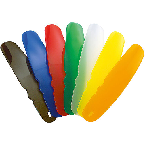 Schuhlöffel 'Grip' , standard-gelb, Kunststoff, 17,40cm x 1,50cm x 4,30cm (Länge x Höhe x Breite), Bild 2