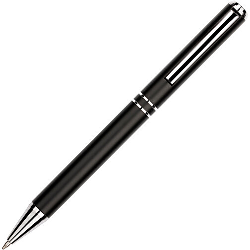 Kugelschreiber Lagos Metallic , Promo Effects, schwarz, Aluminium, 14,70cm x 2,10cm (Länge x Breite), Bild 5