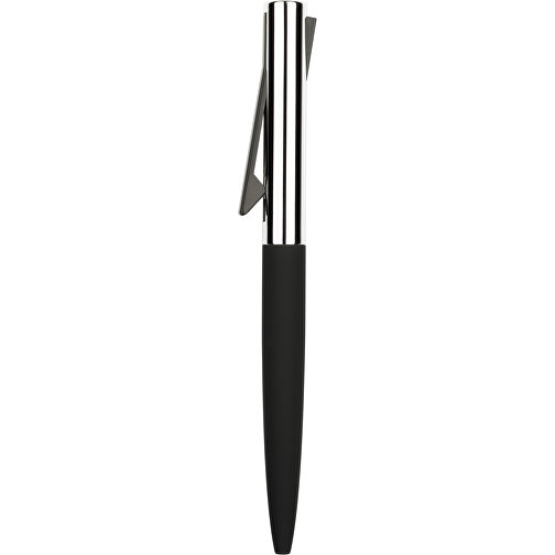 Kugelschreiber Marokko , Promo Effects, silber-schwarz, Aluminium, 14,30cm x 1,20cm (Länge x Breite), Bild 3