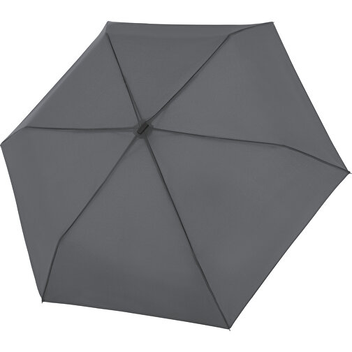 Doppler Regenschirm Hit Mini Flach , doppler, grau, Polyester, 23,00cm (Länge), Bild 7