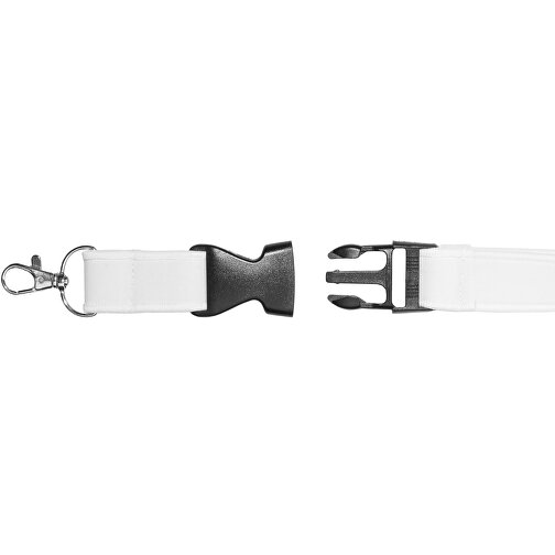 Schlüsselband Neopren , Promo Effects, weiß, Neopren, 90,00cm x 2,50cm (Länge x Breite), Bild 4