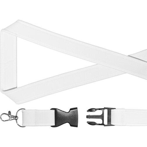 Schlüsselband Neopren , Promo Effects, weiß, Neopren, 90,00cm x 2,50cm (Länge x Breite), Bild 5