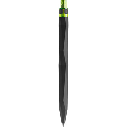 Prodir QS20 Soft Touch PRS Push Kugelschreiber , Prodir, schwarz / schwarz / gelbgrün, Kunststoff/Metall, 14,10cm x 1,60cm (Länge x Breite), Bild 3