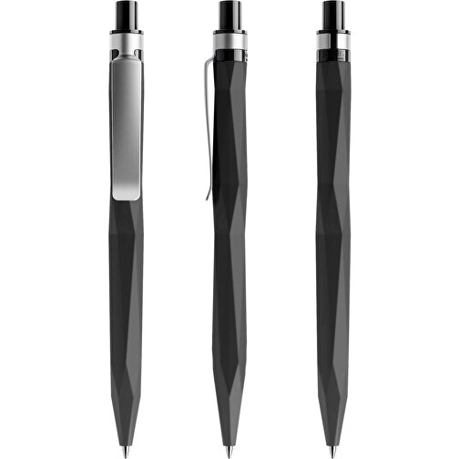 Prodir QS20 Soft Touch PRS Push Kugelschreiber , Prodir, schwarz / silber, Kunststoff/Metall, 14,10cm x 1,60cm (Länge x Breite), Bild 6