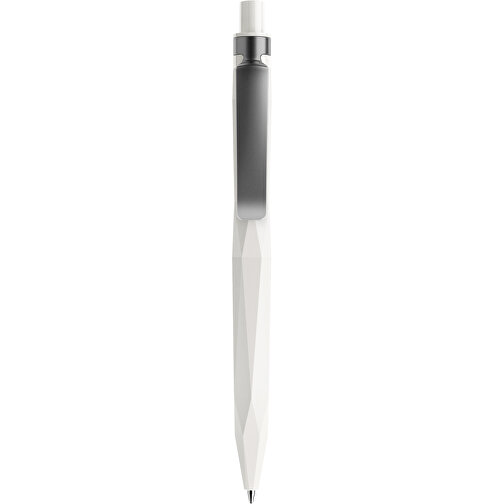 Prodir QS20 PMS Push Kugelschreiber , Prodir, weiss / graphit, Kunststoff/Metall, 14,10cm x 1,60cm (Länge x Breite), Bild 1