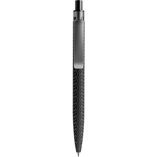Prodir QS03 Soft Touch PRS Push Kugelschreiber , Prodir, schwarz/graphit, Kunststoff/Metall, 14,10cm x 1,60cm (Länge x Breite), Bild 1